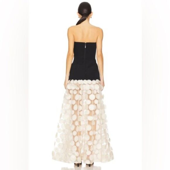 NWOT BRONX AND BANCO Harper Strapless Black and Beige Gown - Picture 6 of 16